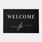 Begrüßung der Personalisierten Monogramm-Familie Fußmatte (Vorderseite)
