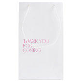 Begrüßung der personalisierten Monogramm Kleine Geschenktüte (Rückseite)