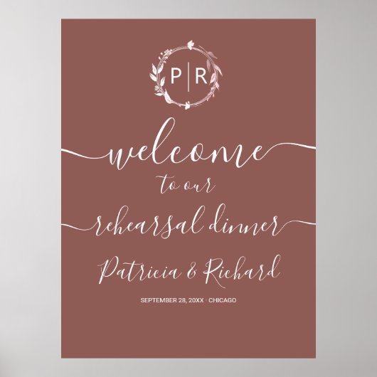 Begrüßung der Probe Begrüßungszeichen Poster (Vorne)