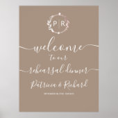 Begrüßung der Probe Begrüßungszeichen Poster (Vorne)