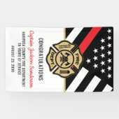 Begrüßung der Red Line-Flagge des Feuerwehren-Part Banner (Horizontal)