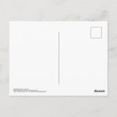 Begrüßung der roten Postkarte (Rückseite)