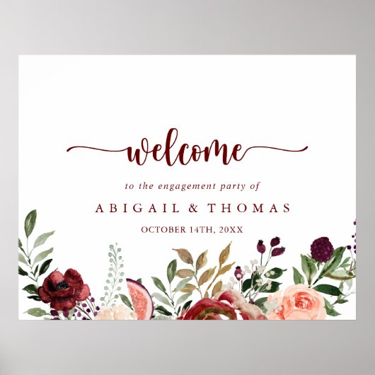 Begrüßung der Rustikal-Sommer-Blumenfreunde Poster (Vorne)