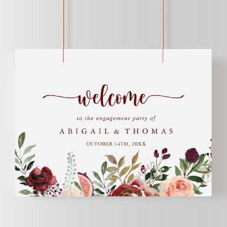 Begrüßung der Rustikal-Sommer-Blumenfreunde Poster