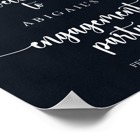 Begrüßung der Rustikal String Lights-Anhängerin Poster (Ecke)