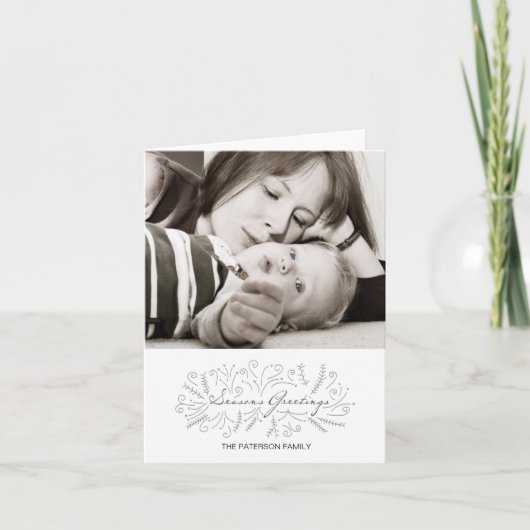 Begrüßung der Saison Feiertagskarte (Vorderseite)