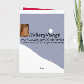 Begrüßung der Saison Feiertagskarte (Rückseite)