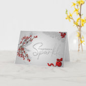 Begrüßung der Saison Karte (Gelbe Blume)