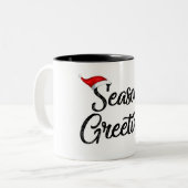 Begrüßung der Saison Zweifarbige Tasse (Vorderseite Links)