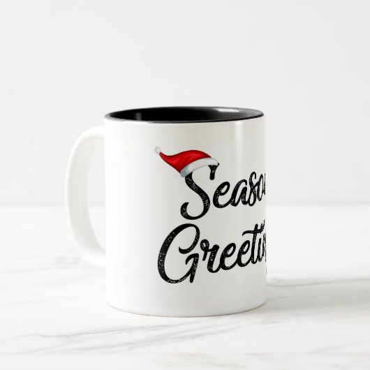 Begrüßung der Saison Zweifarbige Tasse (Vorderseite Links)