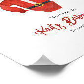 Begrüßung der Santa Baby Dusche Poster (Ecke)