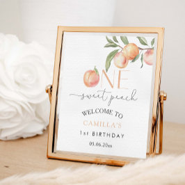 Begrüßung der Sweet Peach Geburtstagsparty Poster