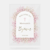 Begrüßung der Taufe Acrylschild (Vorderseite)