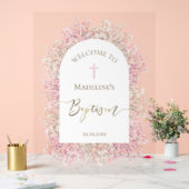 Begrüßung der Taufe Acrylschild (Hochzeit)