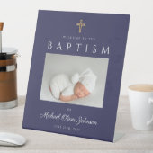 Begrüßung der Taufe des Navy Blue Cross Foto Sockelschild (In Situ)