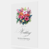 Begrüßung der tropischen Flora Acrylschild (Winkel)