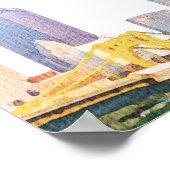 Begrüßung der Watercolor Pittsburgh Engagement Par Poster (Ecke)