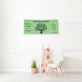 Begrüßung der Wiedersehen "Family Tree" - Farbbann Banner (Insitu)