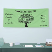 Begrüßung der Wiedersehen "Family Tree" - Farbbann Banner (Messe)