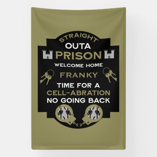 Begrüßung der Zuhause aus dem Gefängnis Banner (Vertikal)