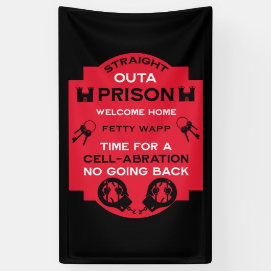 Begrüßung der Zuhause aus dem Gefängnis Banner (Vertikal)