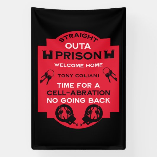 Begrüßung der Zuhause aus dem Gefängnis Banner (Vertikal)