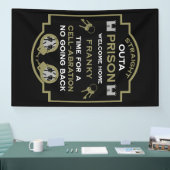 Begrüßung der Zuhause aus dem Gefängnis Banner (Messe)