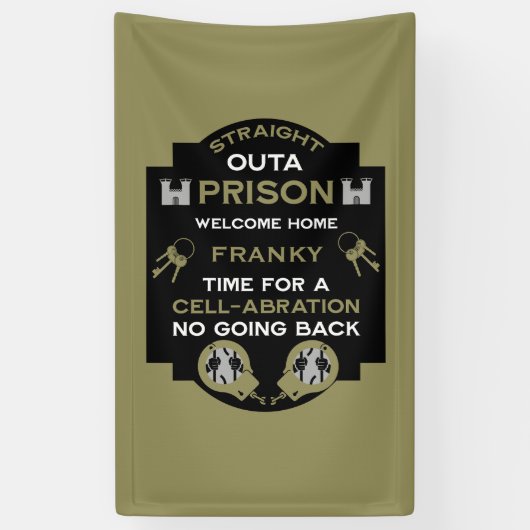 Begrüßung der Zuhause aus dem Gefängnis Banner (Vertikal)