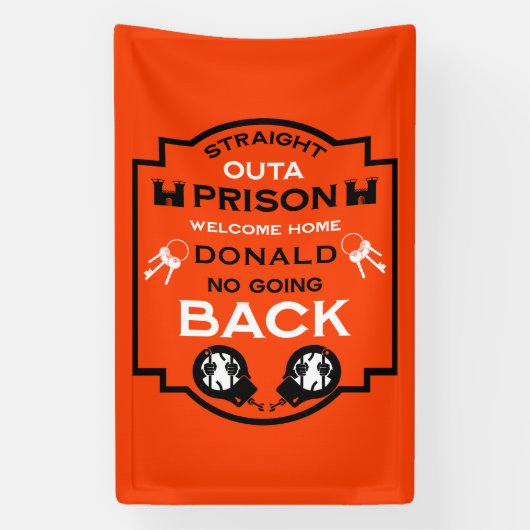 Begrüßung der Zuhause aus dem Gefängnis Banner (Vertikal)