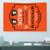 Begrüßung der Zuhause aus dem Gefängnis Banner (Messe)