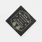 Begrüßung der Zuhause aus dem Gefängnis Serviette (Ecke)