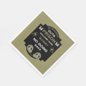 Begrüßung der Zuhause aus dem Gefängnis Serviette (Ecke)