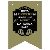 Begrüßung der Zuhause aus dem Gefängnis Wimpelkette (Dritte Fahne)