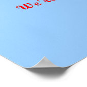 Begrüßung der Zuhause des Militärs Poster (Ecke)