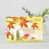 Begrüßung der Zuhause Fall-Einladung Einladung (Stehend Vorderseite)