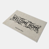 Begrüßung der Zuhause Fußmatte (Schrägansicht)
