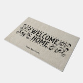 Begrüßung der Zuhause Fußmatte (Schrägansicht)