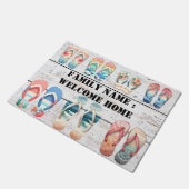 Begrüßung der Zuhause vor der Haustür Fußmatte