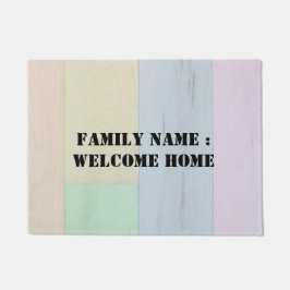 Begrüßung der Zuhause vor der Haustür Fußmatte