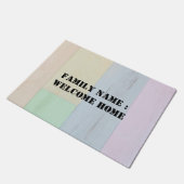 Begrüßung der Zuhause vor der Haustür Fußmatte (Schrägansicht)