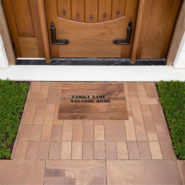 Begrüßung der Zuhause vor der Haustür Fußmatte (Außenbereich)