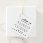 Begrüßung des Abschlusses aus der Town Gästebuch Geschenkanhänger (Beispiel)