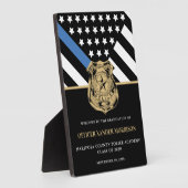 Begrüßung des Abschlusses Blue Line Fotoplatte (Seite)