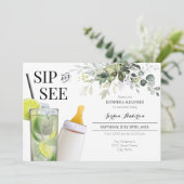 Begrüßung des Babys Einladung (Stehend Vorderseite)