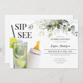 Begrüßung des Babys Einladung (Vorne/Hinten)