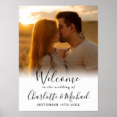 Begrüßung des Begrüßungszeichens für Schwarze Sign Poster (Vorne)