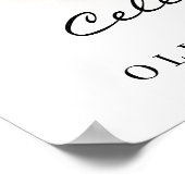 Begrüßung des Begrüßungszeichens Poster (Ecke)