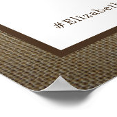 Begrüßung des Begrüßungszettels Poster (Ecke)