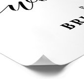 Begrüßung des Boho-Brautparty der burgundischen Ma Poster (Ecke)