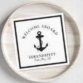 Begrüßung des Bootes Serviette